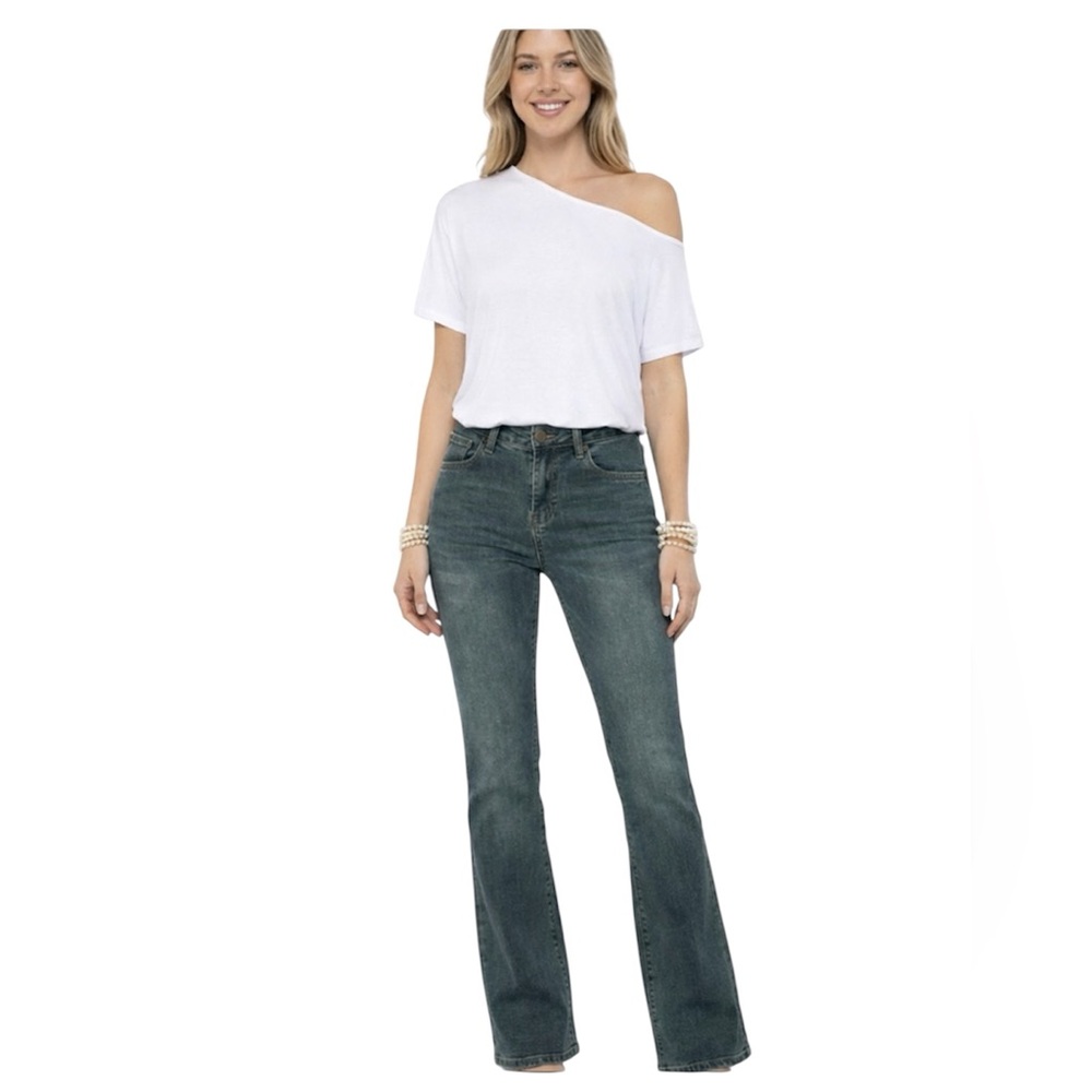 Bamboo Women's Bootcut Cotton Blue Jeans Size: 11 - Picture 1 of 5